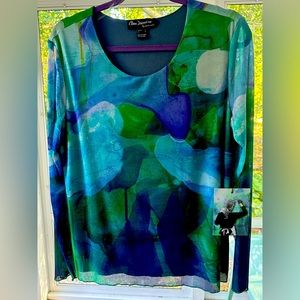 Claire Desjardins Blouse by Canadian Artist, Size Large